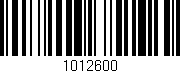 Código de barras (EAN, GTIN, SKU, ISBN): '1012600'