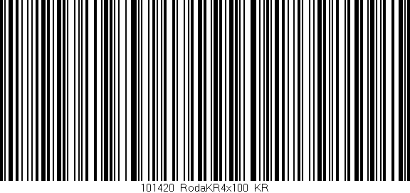 Código de barras (EAN, GTIN, SKU, ISBN): '101420_RodaKR4x100_KR'