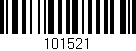 Código de barras (EAN, GTIN, SKU, ISBN): '101521'
