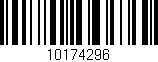 Código de barras (EAN, GTIN, SKU, ISBN): '10174296'