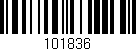 Código de barras (EAN, GTIN, SKU, ISBN): '101836'