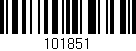 Código de barras (EAN, GTIN, SKU, ISBN): '101851'