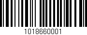 Código de barras (EAN, GTIN, SKU, ISBN): '1018660001'