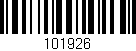 Código de barras (EAN, GTIN, SKU, ISBN): '101926'