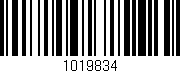 Código de barras (EAN, GTIN, SKU, ISBN): '1019834'