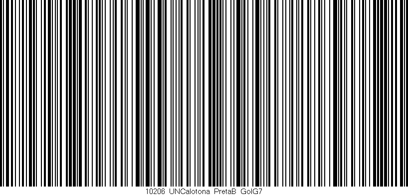 Código de barras (EAN, GTIN, SKU, ISBN): '10206_UNCalotona_PretaB_GolG7'