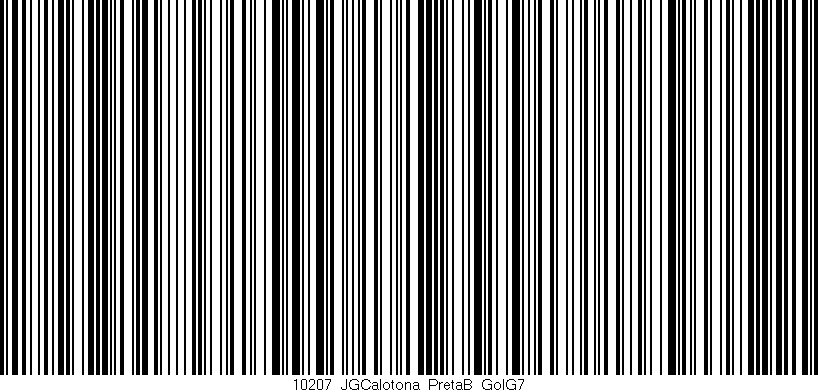 Código de barras (EAN, GTIN, SKU, ISBN): '10207_JGCalotona_PretaB_GolG7'