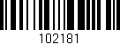 Código de barras (EAN, GTIN, SKU, ISBN): '102181'