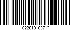 Código de barras (EAN, GTIN, SKU, ISBN): '1022018100717'