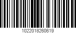 Código de barras (EAN, GTIN, SKU, ISBN): '1022018260619'