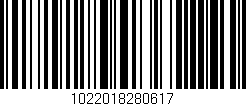 Código de barras (EAN, GTIN, SKU, ISBN): '1022018280617'