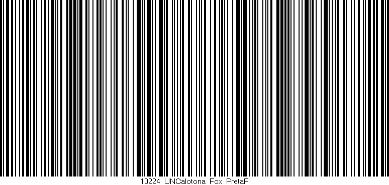 Código de barras (EAN, GTIN, SKU, ISBN): '10224_UNCalotona_Fox_PretaF'