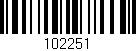 Código de barras (EAN, GTIN, SKU, ISBN): '102251'