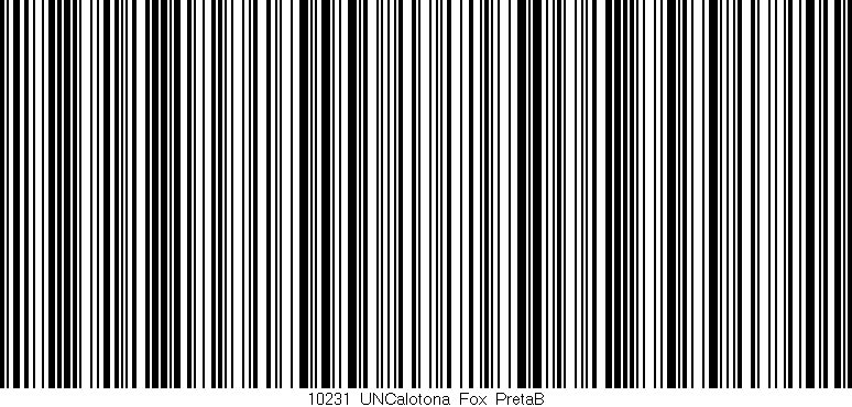 Código de barras (EAN, GTIN, SKU, ISBN): '10231_UNCalotona_Fox_PretaB'