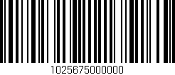 Código de barras (EAN, GTIN, SKU, ISBN): '1025675000000'