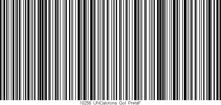 Código de barras (EAN, GTIN, SKU, ISBN): '10256_UNCalotona_Gol_PretaF'