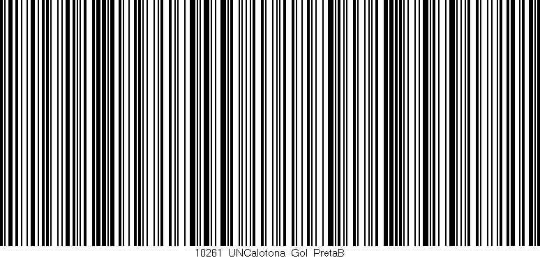 Código de barras (EAN, GTIN, SKU, ISBN): '10261_UNCalotona_Gol_PretaB'