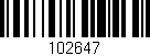 Código de barras (EAN, GTIN, SKU, ISBN): '102647'