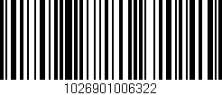 Código de barras (EAN, GTIN, SKU, ISBN): '1026901006322'
