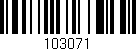 Código de barras (EAN, GTIN, SKU, ISBN): '103071'