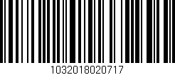 Código de barras (EAN, GTIN, SKU, ISBN): '1032018020717'