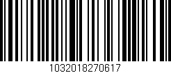 Código de barras (EAN, GTIN, SKU, ISBN): '1032018270617'