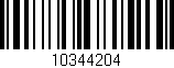 Código de barras (EAN, GTIN, SKU, ISBN): '10344204'