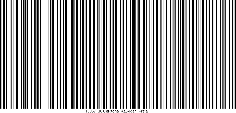 Código de barras (EAN, GTIN, SKU, ISBN): '10357_JGCalotona_KaSedan_PretaF'