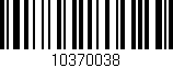 Código de barras (EAN, GTIN, SKU, ISBN): '10370038'