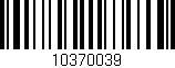 Código de barras (EAN, GTIN, SKU, ISBN): '10370039'