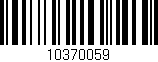 Código de barras (EAN, GTIN, SKU, ISBN): '10370059'