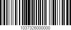 Código de barras (EAN, GTIN, SKU, ISBN): '1037326000000'