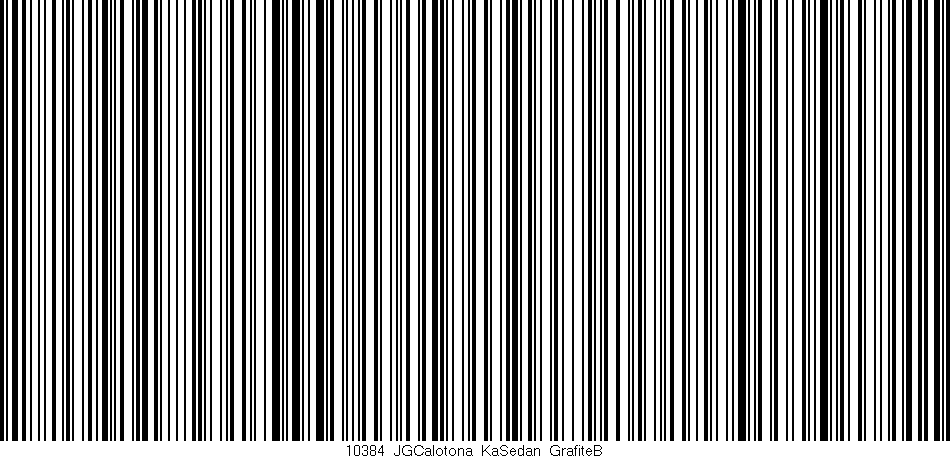 Código de barras (EAN, GTIN, SKU, ISBN): '10384_JGCalotona_KaSedan_GrafiteB'