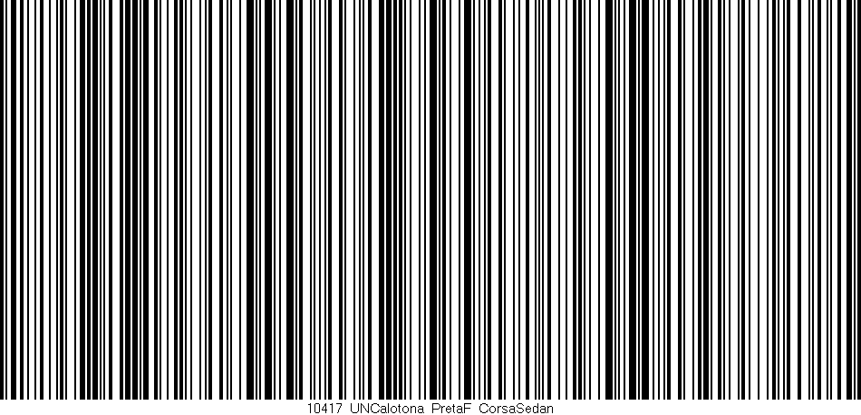 Código de barras (EAN, GTIN, SKU, ISBN): '10417_UNCalotona_PretaF_CorsaSedan'