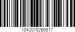 Código de barras (EAN, GTIN, SKU, ISBN): '1042018260617'