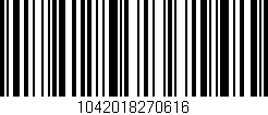 Código de barras (EAN, GTIN, SKU, ISBN): '1042018270616'