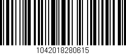 Código de barras (EAN, GTIN, SKU, ISBN): '1042018280615'