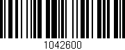 Código de barras (EAN, GTIN, SKU, ISBN): '1042600'