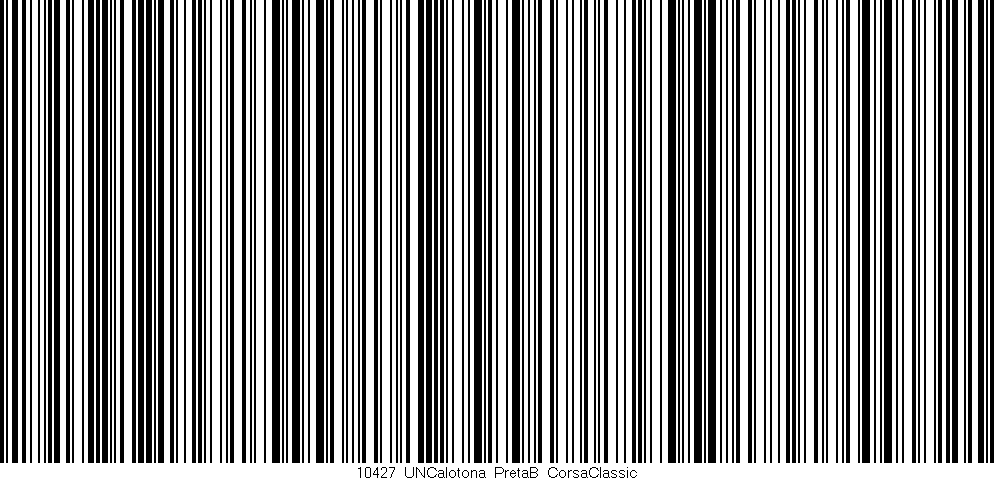 Código de barras (EAN, GTIN, SKU, ISBN): '10427_UNCalotona_PretaB_CorsaClassic'