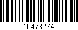 Código de barras (EAN, GTIN, SKU, ISBN): '10473274'