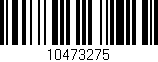 Código de barras (EAN, GTIN, SKU, ISBN): '10473275'