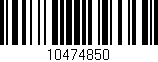 Código de barras (EAN, GTIN, SKU, ISBN): '10474850'