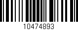 Código de barras (EAN, GTIN, SKU, ISBN): '10474893'