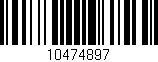 Código de barras (EAN, GTIN, SKU, ISBN): '10474897'