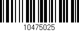 Código de barras (EAN, GTIN, SKU, ISBN): '10475025'