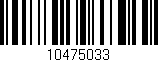 Código de barras (EAN, GTIN, SKU, ISBN): '10475033'