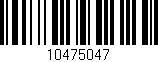 Código de barras (EAN, GTIN, SKU, ISBN): '10475047'