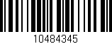 Código de barras (EAN, GTIN, SKU, ISBN): '10484345'