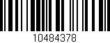 Código de barras (EAN, GTIN, SKU, ISBN): '10484378'