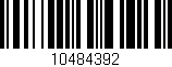 Código de barras (EAN, GTIN, SKU, ISBN): '10484392'